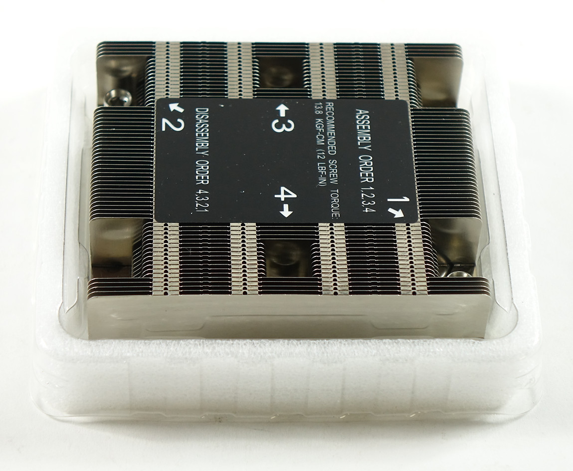 Supermicro SNK-P0067PSWB 1U Passive CPU HS, 96-mm wide, X11 Purley, Nar. Retenti