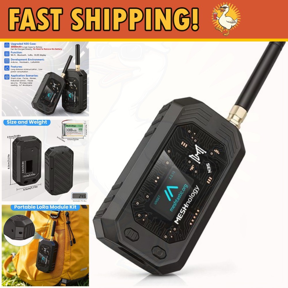 ESP32 LoRa V3 Board + 3000mAh Battery + Case (N35Plus, 1 Set)