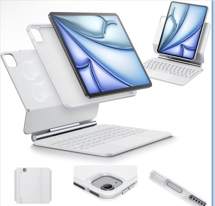 ESR for iPad Air 11/Pro 5th, 4th 11 Inch Case Keyboard, MultiMode Magnetic Stand