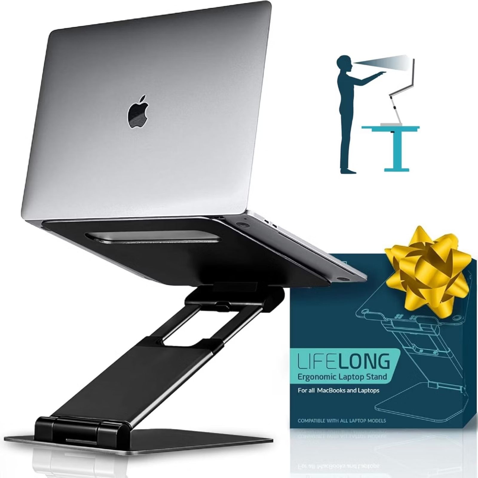 NIB Lifelong Upryze Ergonomic Laptop Stand 11-17 inches