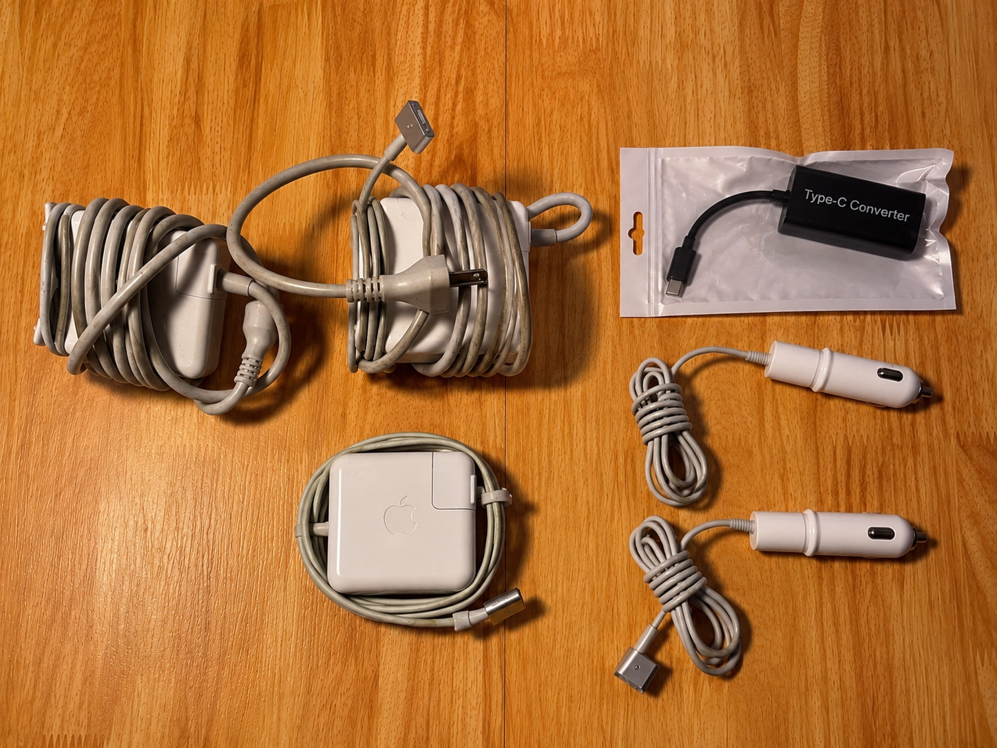 MacBook Pro/Air MagSafe Charger Bundle - 5x Total +Airplane Adapter + Converter