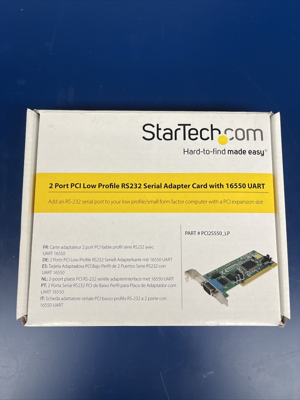 STARTECH PCI2S5550_LP 2-PORT PCI LOW PROFILE RS232 SERIAL CARD