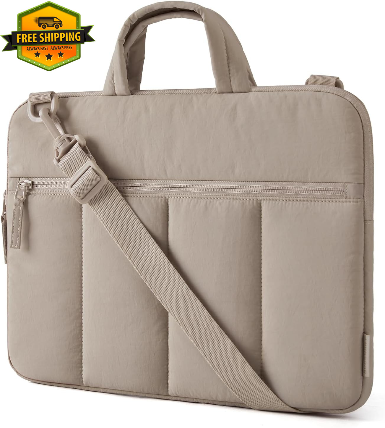 Bagsmart 13-14 Inch Laptop Sleeve with Handle Slim Protective Case for Work