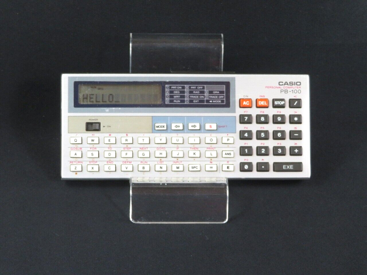 VINTAGE CASIO PB-100 mini Personal Pocket Computer Basic Language Japan made 2