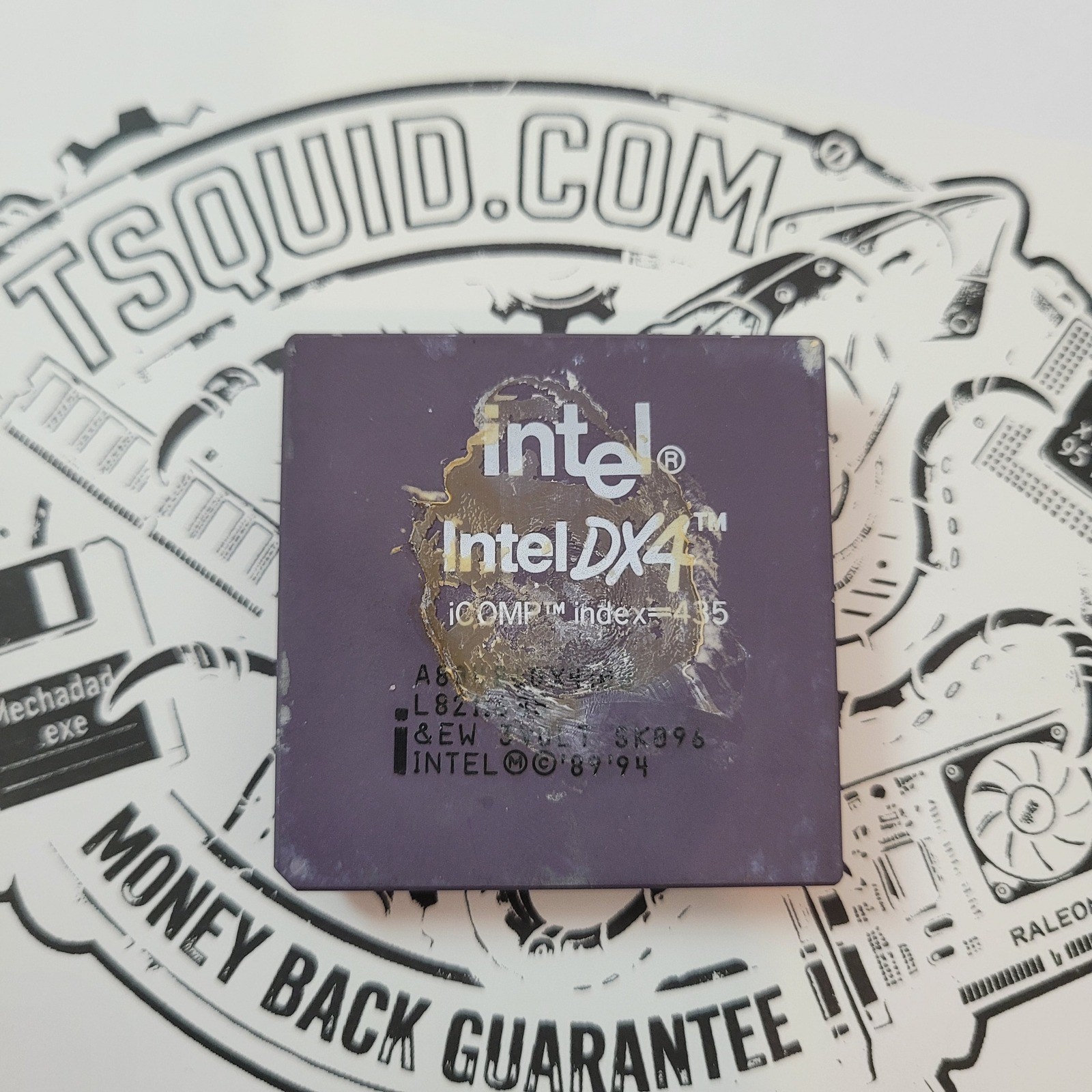 Intel DX4 Processor CPU 100MHz Socket 3 SK096 Vtg Ceramic PGA WriteBack Cache