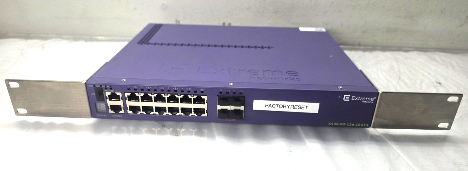 Extreme Networks Summit X440-G2-12P-10GE4 Rack Mountable Ethernet Switch 16531