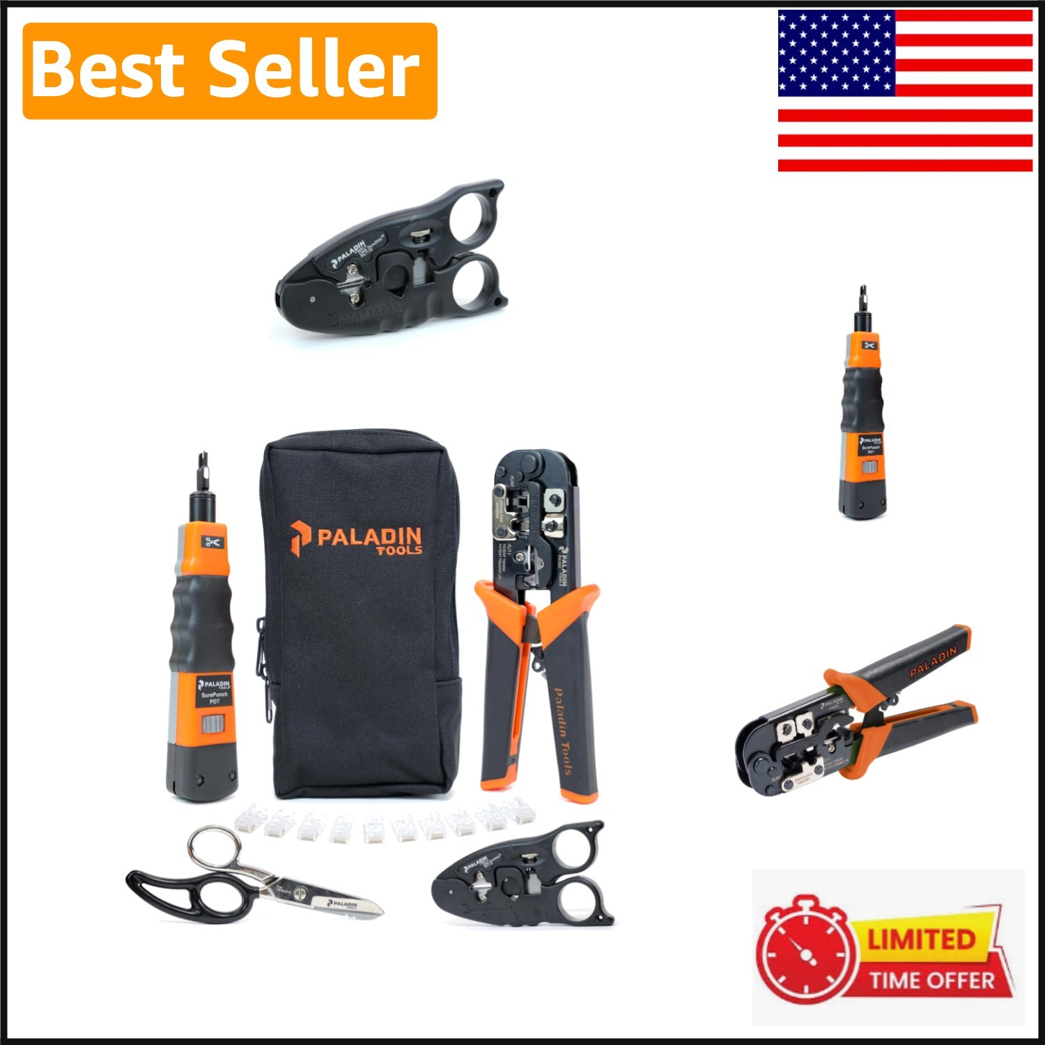 Professional Networking Tool Kit - Ergonomic Design with Zipper Case Included