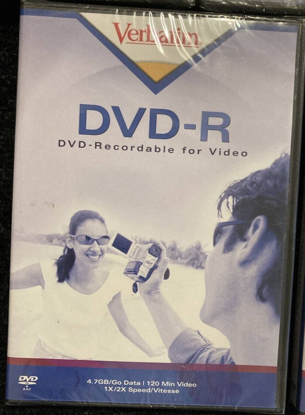 DVD- R, 4.7GB, 1x 2x, BRANDED VERBATIM, (VER94732) DVD MEDIA 2 PCS  NEW