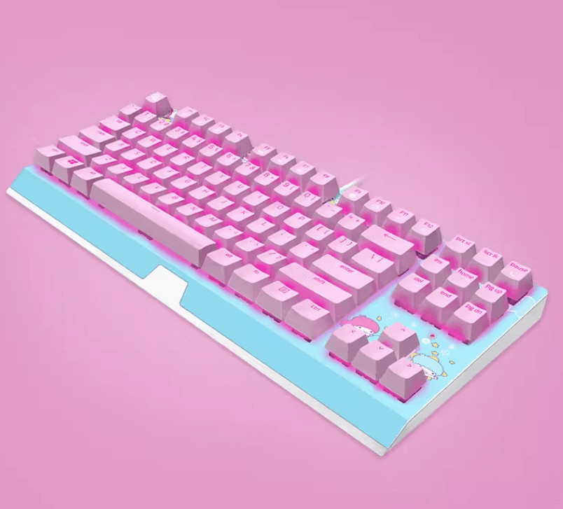 Razer 87 Keys Gaming Mechanical Keyboard Sanrio Hello Kitty Limited Edition