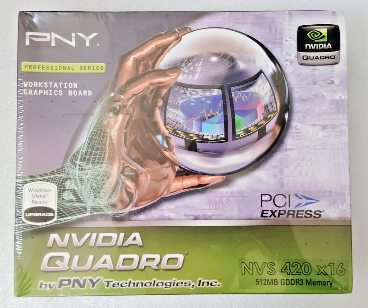 PNY Technologies Nvidia Quadro NVS 420 x16 512MB GDDR3 Memory Graphics Board