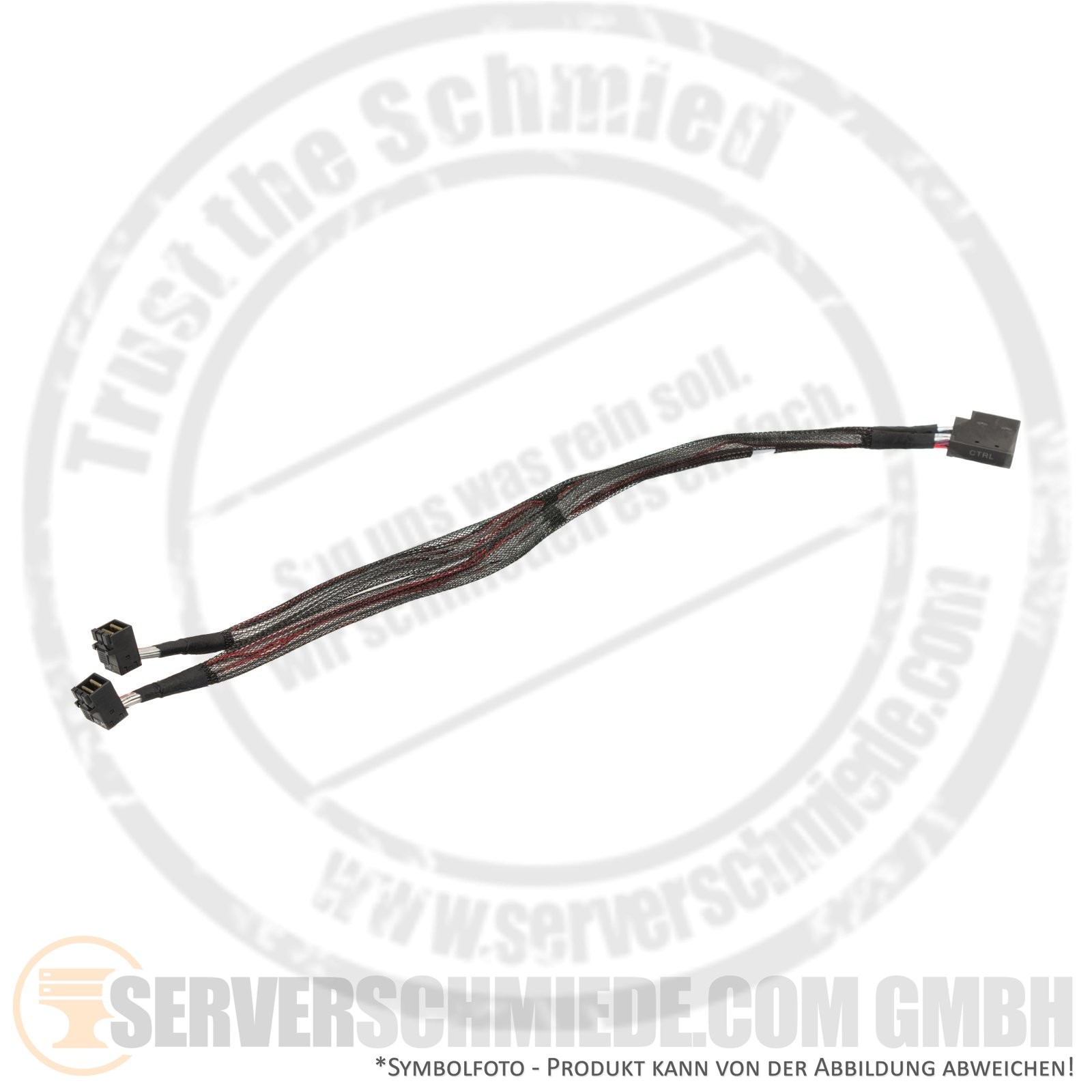 Dell 40cm SAS Cable 2x SFF-8643 angle to 2x SFF-8643 (double) angle R440 10 ba