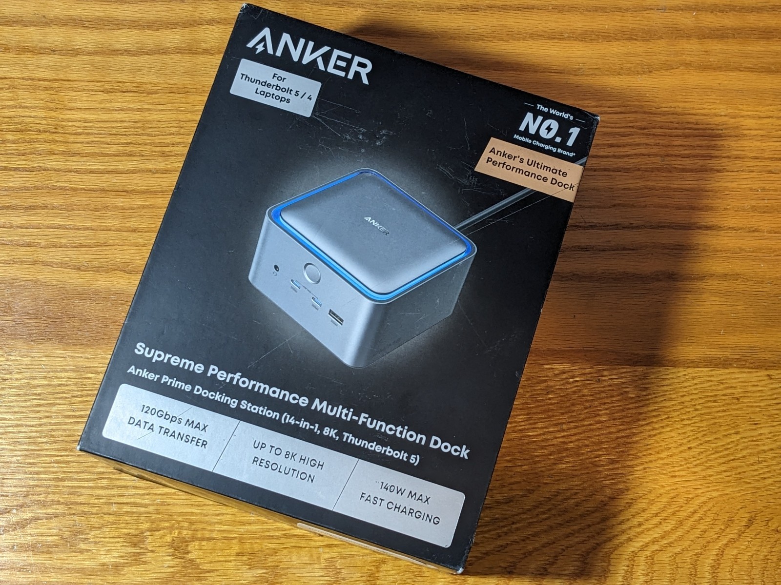 Anker Prime TB5 Docking Station 14-in-1 Thunderbolt 5 Dock 120Gbps Max 140W