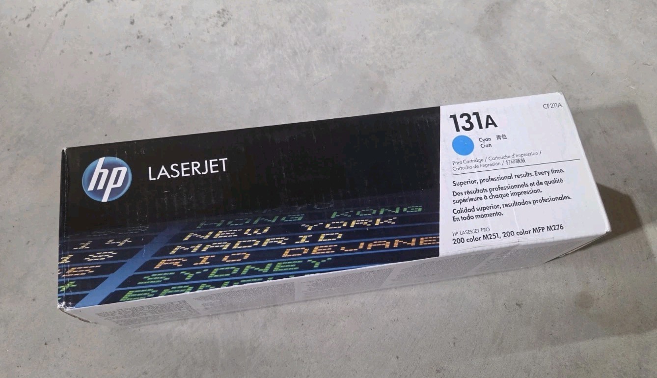 Genuine HP 131A Cyan Printer Cartridge for LaserJet Pro Models (CF211A)