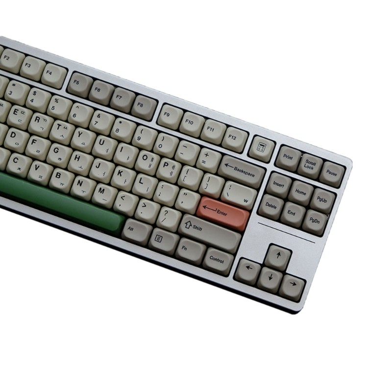 139 Key MOA Backlight Keycaps English/Korean Retro 9009 for Mechanical Keyboards