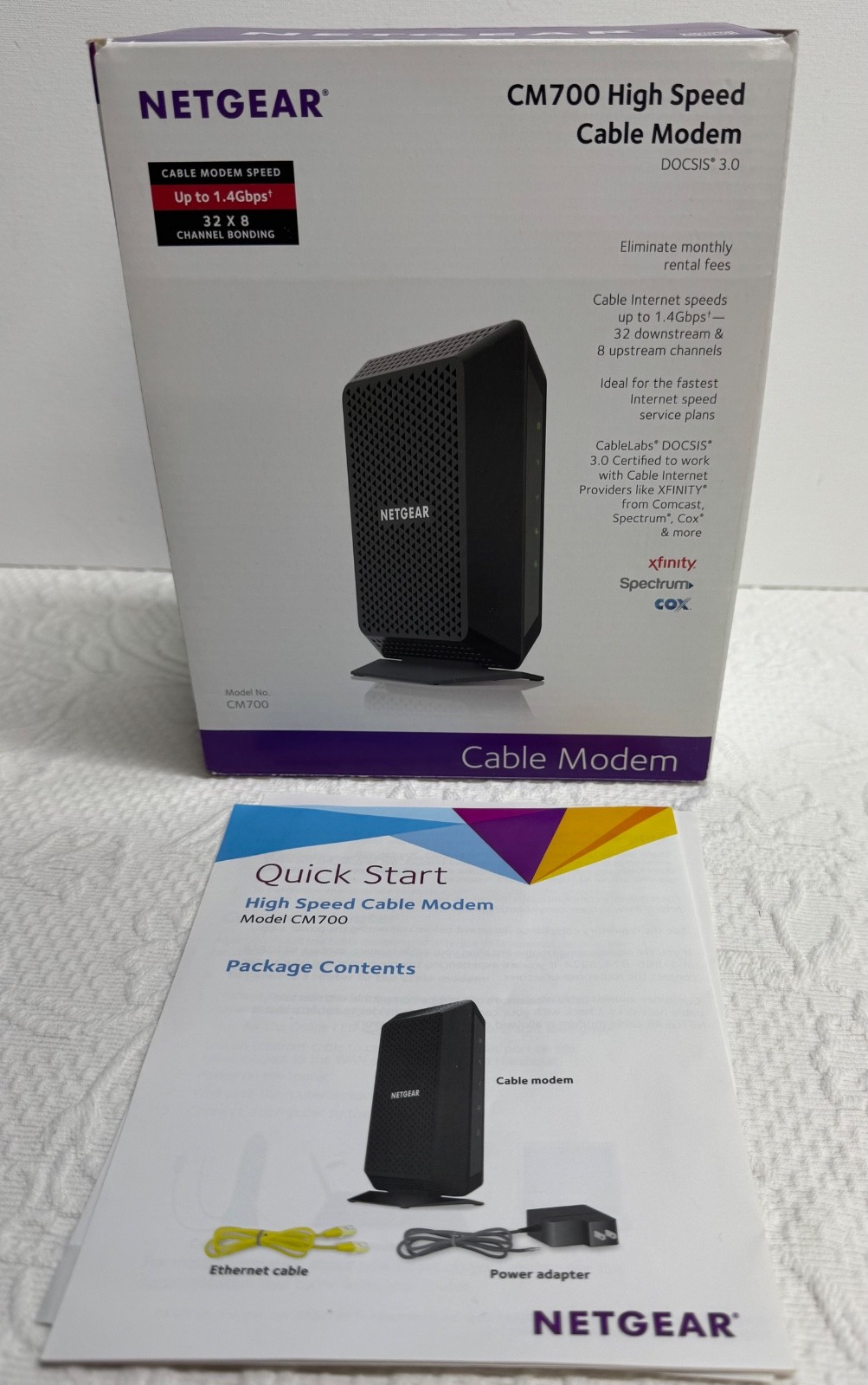 NETGEAR CM700-1AZNAS High Speed Cable Modem DOCSIS 3.0