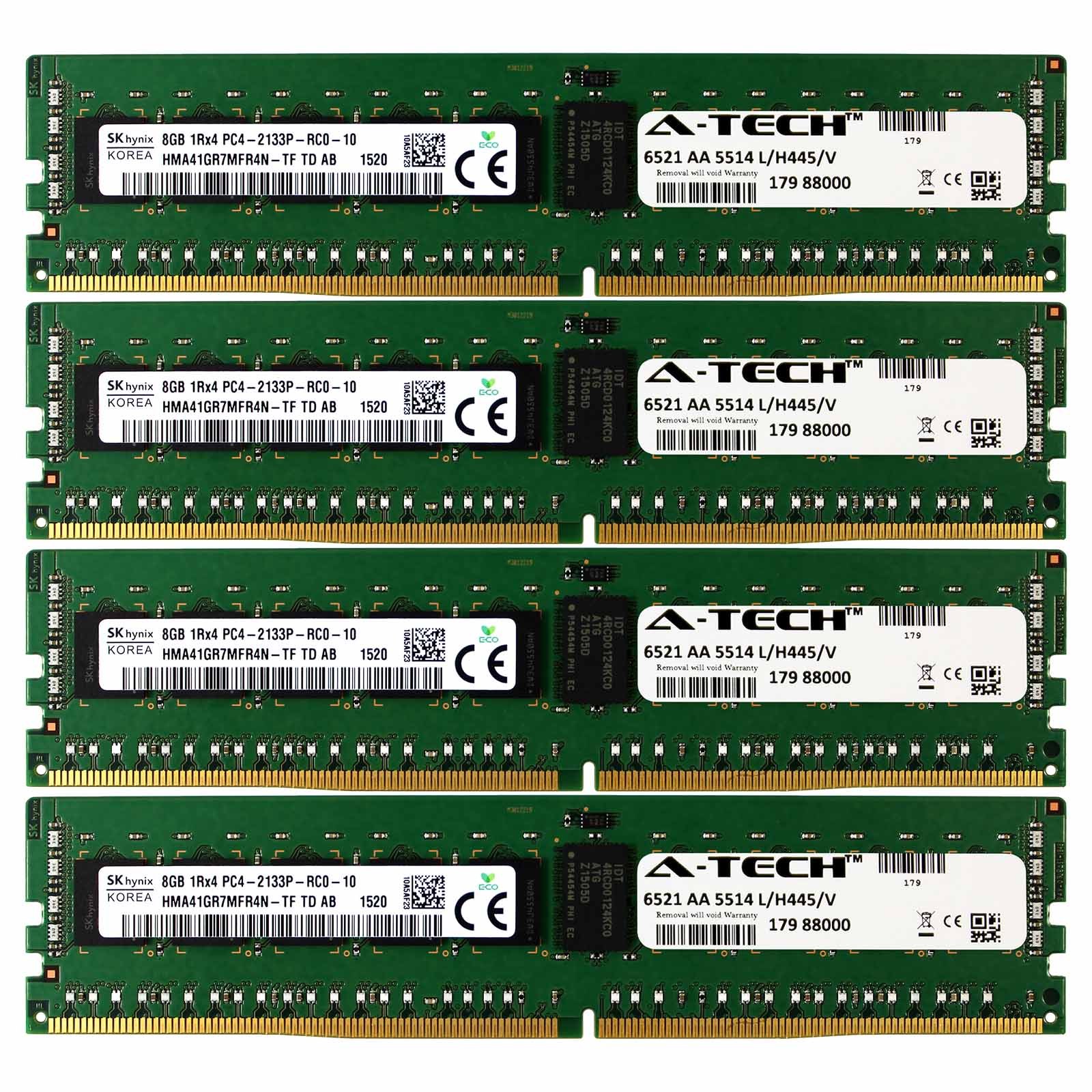 PC4-17000 Hynix 32GB Kit 4x 8GB Lenovo ThinkServer TD350 4X70F28589 Memory RAM