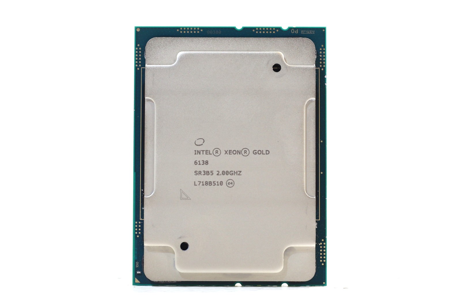 Intel Xeon Gold 6138 2.0GHz 20-Core 27.5MB LGA 3647 Processor P/N: SR3B5 Tested