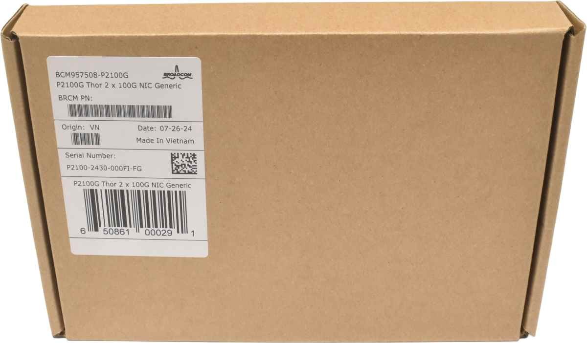 Broadcom NetXtreme BCM957508-P2100G Thor DP 100G QSFP56 Network Card LP/FP NEW
