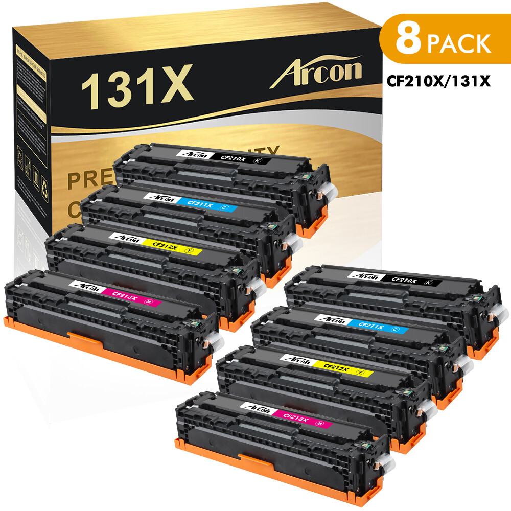 8pk CF210A 131A 131X Toner Set for HP LaserJet Pro 200 Color MFP M276nw M251nw