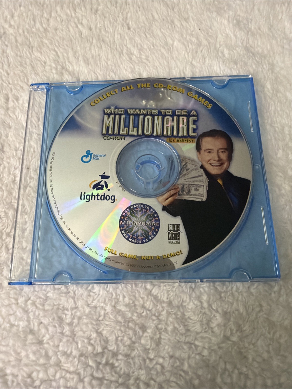 Who Wants To Be A Millionaire PC CD ROM General Mills Lightdog Full Game 2000
