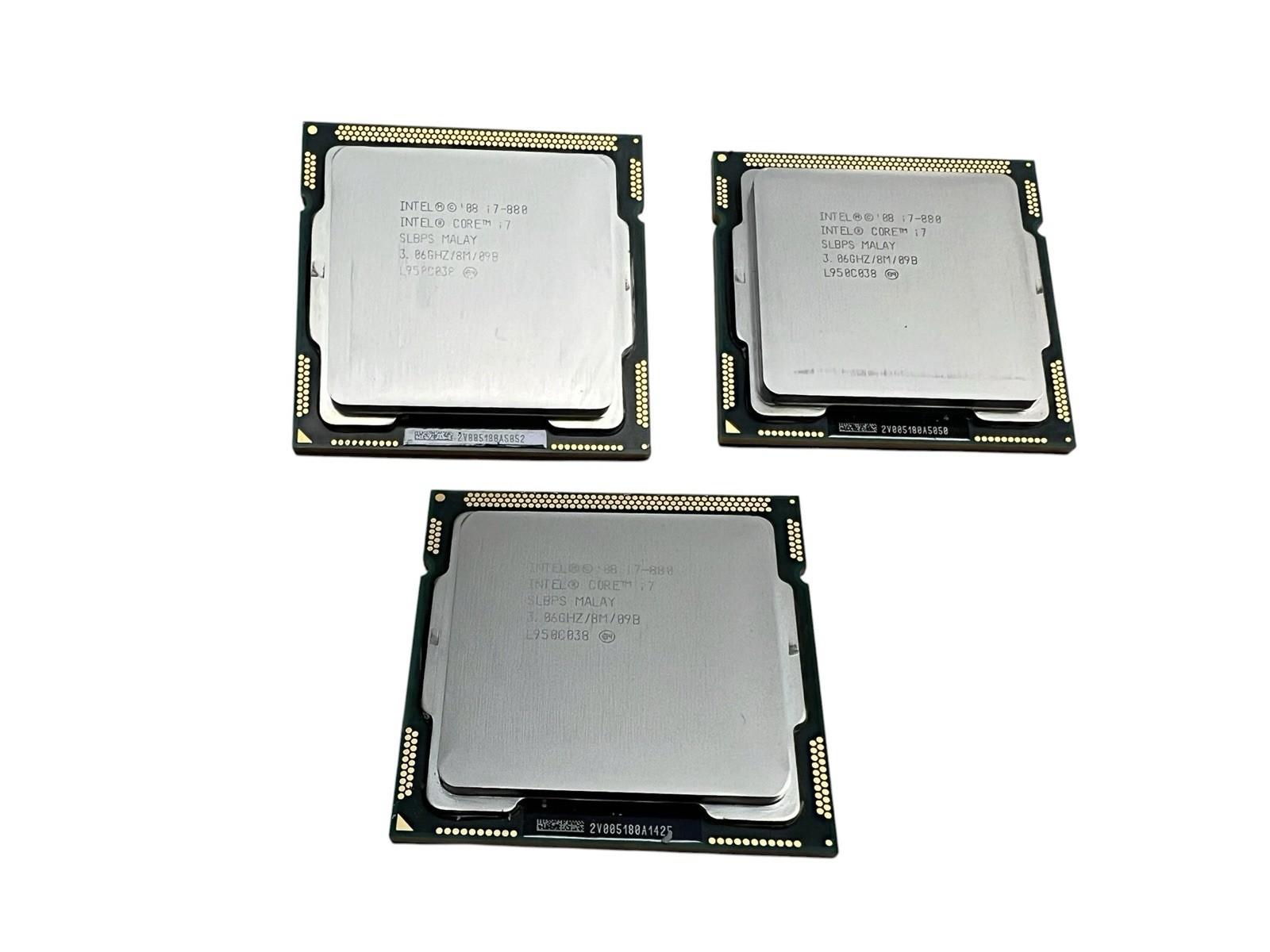 Lot Of 3 1st Gen Intel Core i7-880 LGA1156 CPU Processor Quad Core 3.06GHz SLBPS