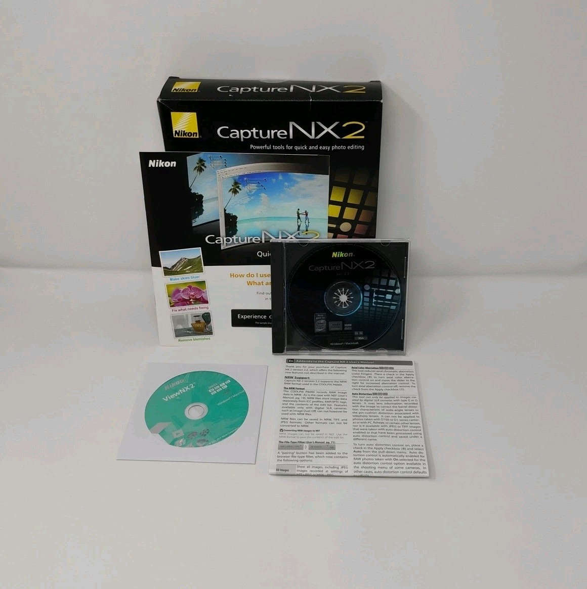 Nikon Capture NX2 Photo Editing Software CDROM Windows Mac Big Box PC G2U
