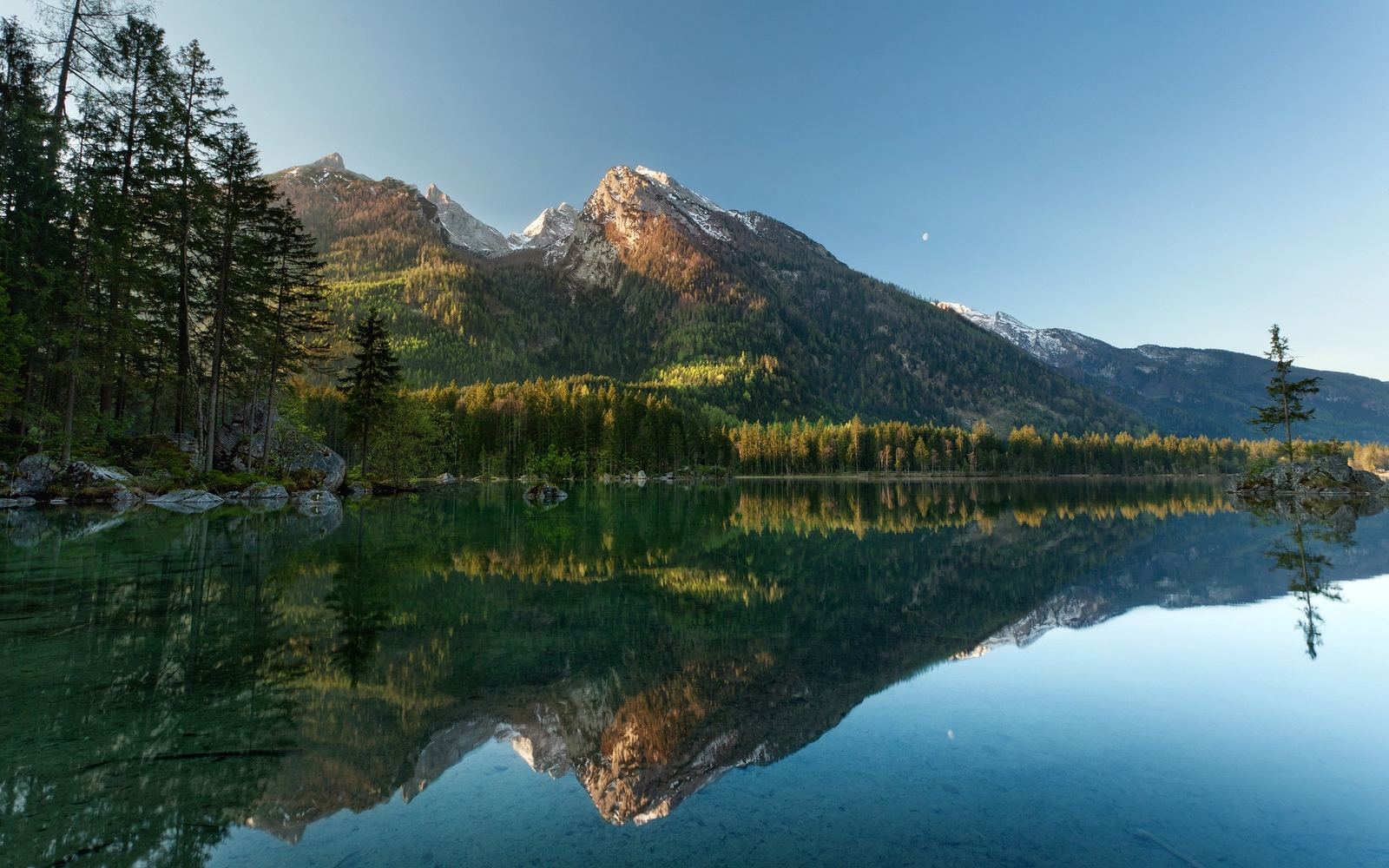 Landscape nature mountains reflection water austria Custom Gaming Mat Desk