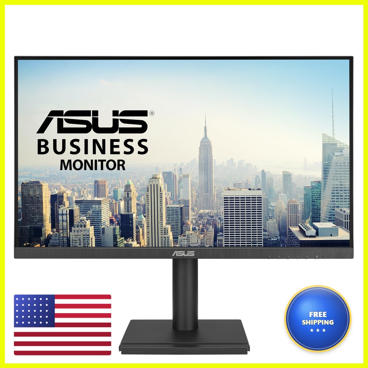 ASUS VA24DQFS 24 Inch 1080P Computer Monitor USB Docking TAA Compliant