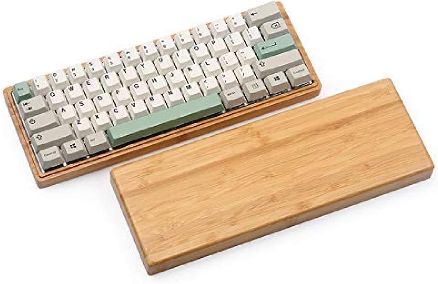 Bamboo Wood case 60% for GH60 DZ60 Mechanical Keyboard brown 