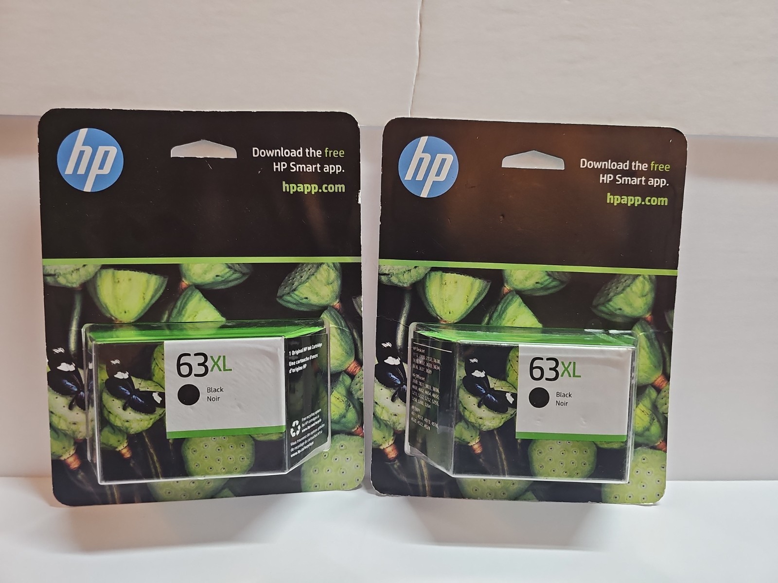 Set Of 2 HP 63XL Black Ink Cartridge New Exp FEB 2024