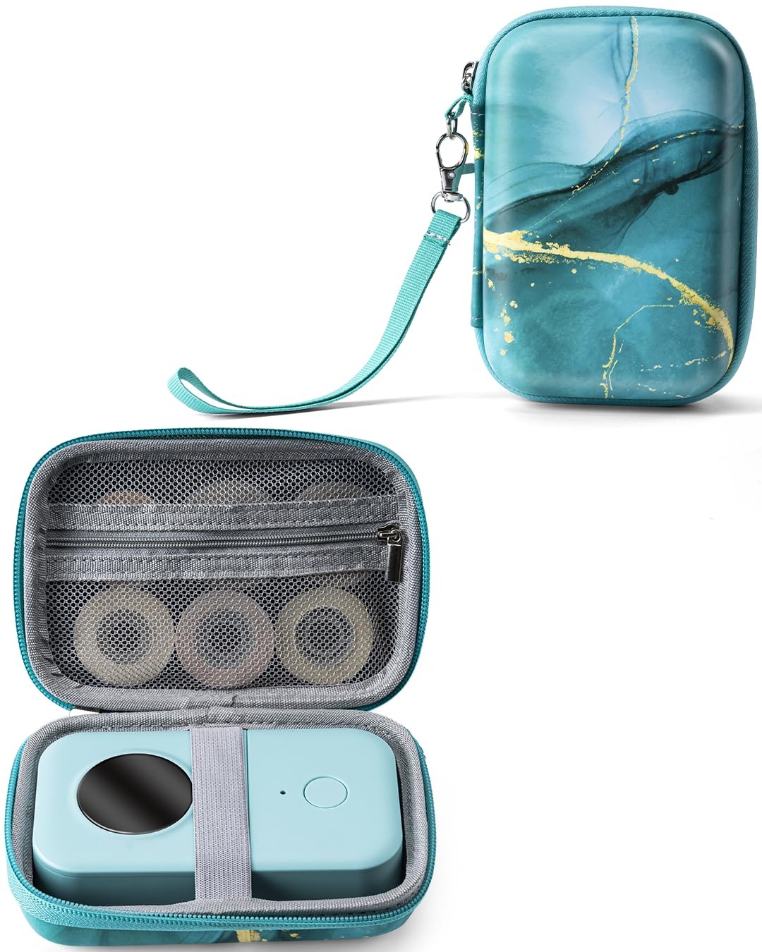 D30 D35 Label Maker Case, Storage Bag Compatible with NELKO P21/NIIMBOT D11/J...
