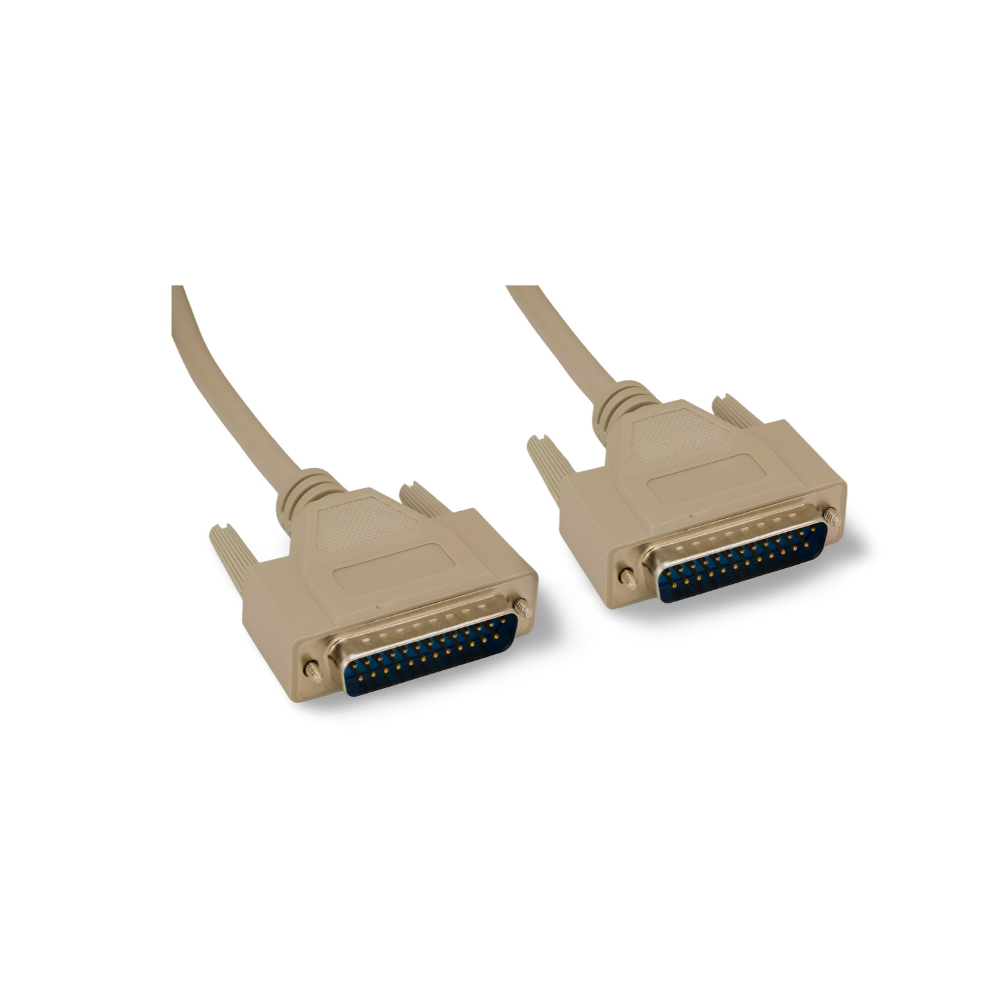 25ft DB25 Male to DB25 Male Cable - Beige