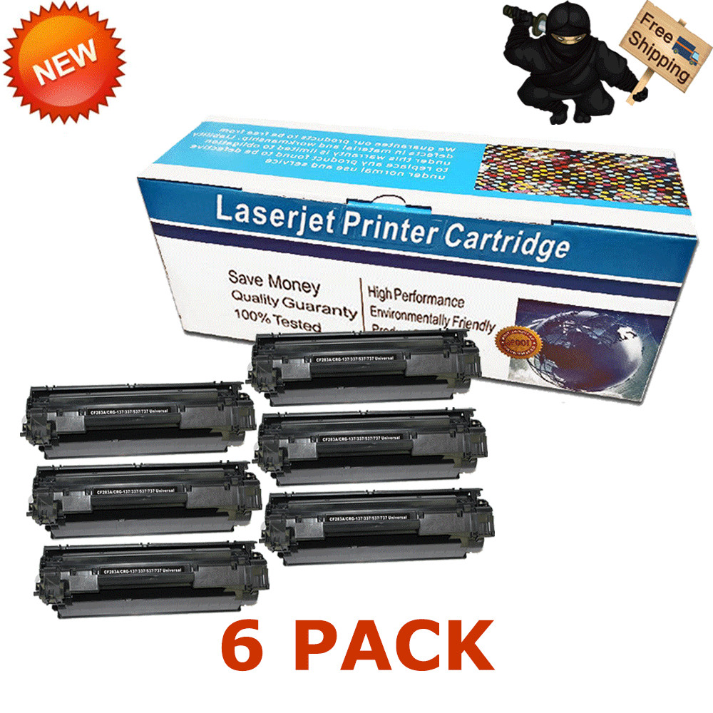 6-Pk/Pack 137 CRG137 Toner for Canon ImageClass MF227dw MF232w MF236n MF249