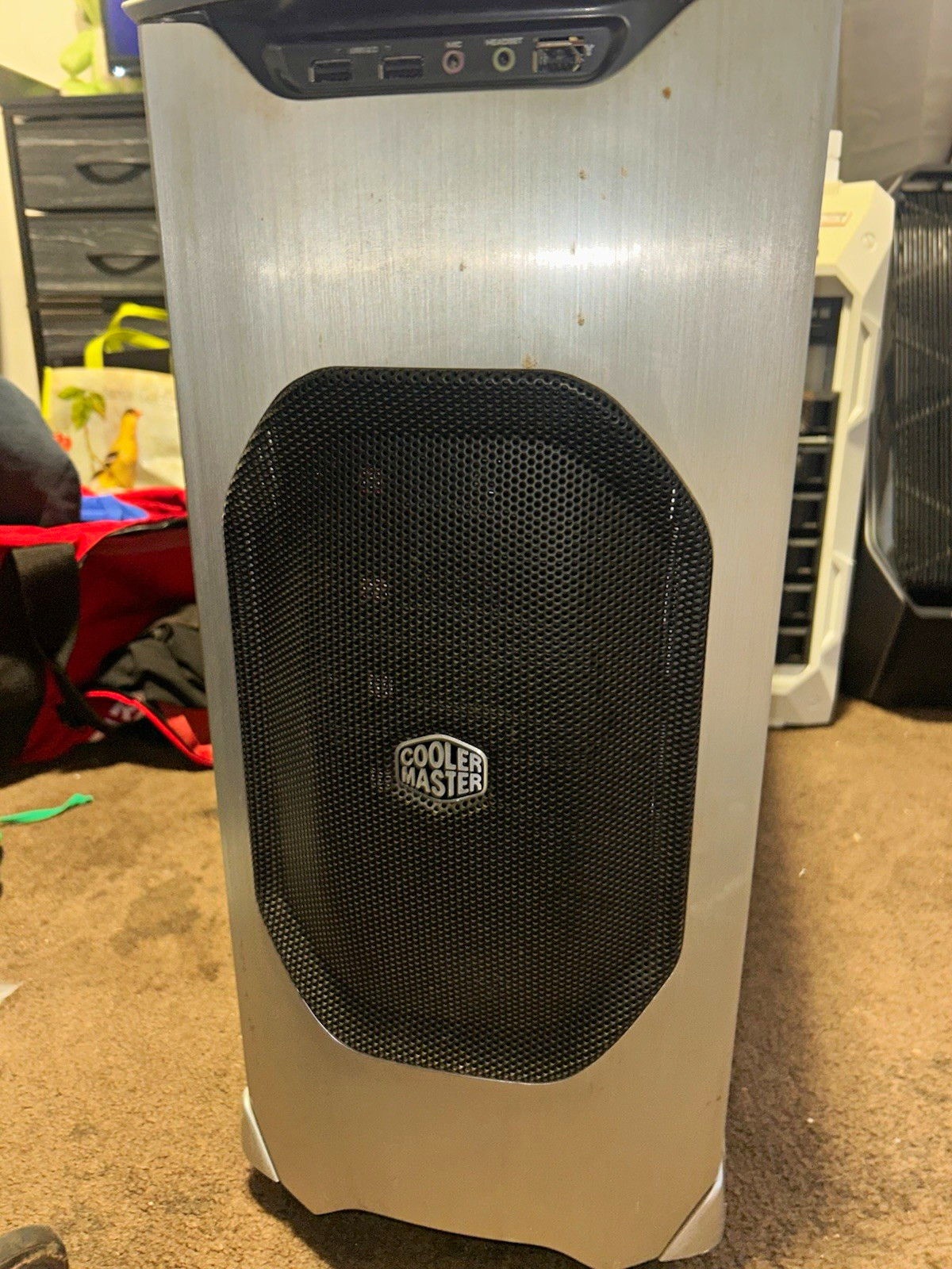 Cooler Master CM Stacker ATX Full Tower Case Silver/Black USB Audio Headphone