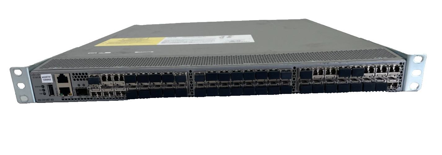 Cisco DS-C9148T-K9 48-Port 32G Fibre Channel Switch + 48SFP's w/ 2x PSUs