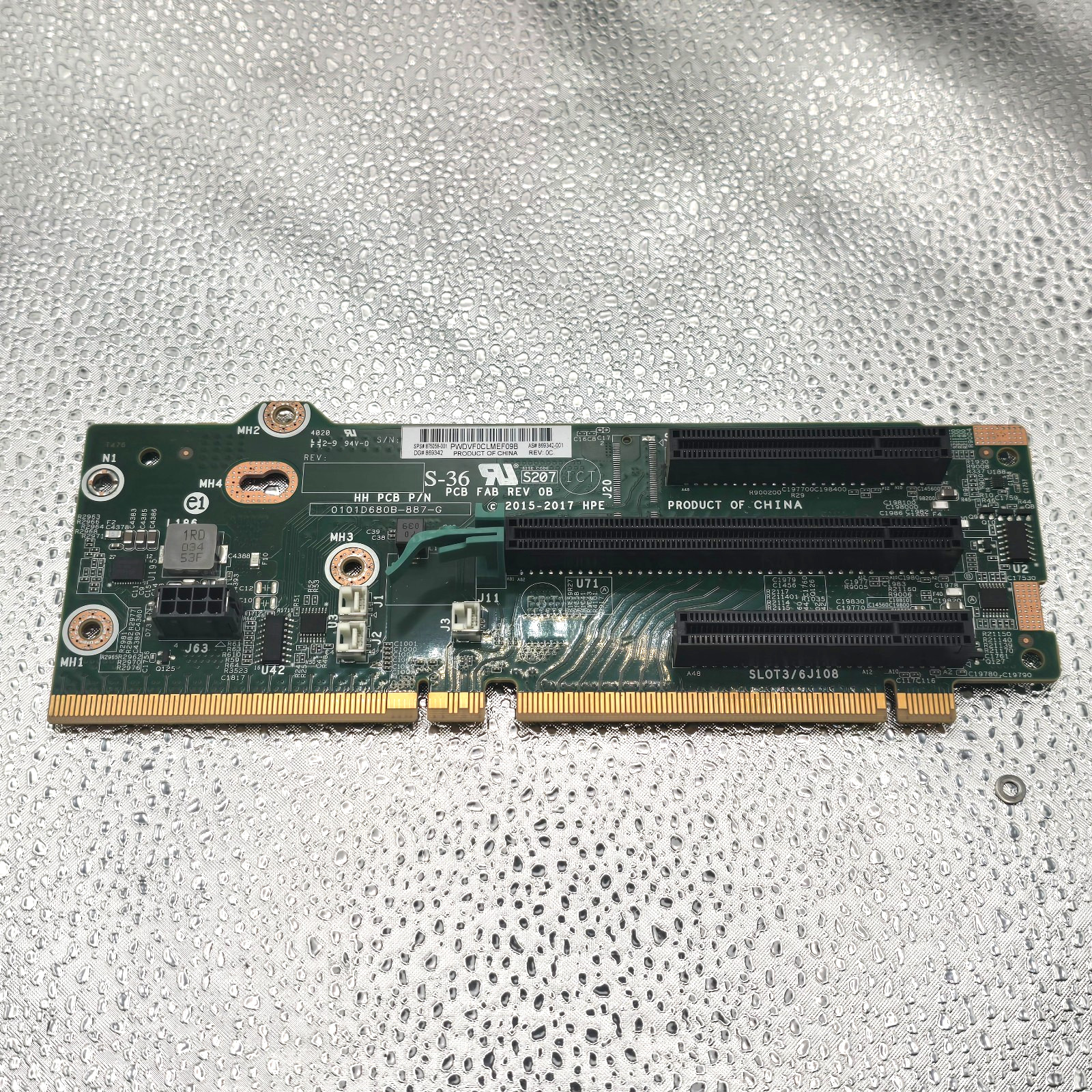 HP 875058-001 DL38X G10 X8/X16/X8 Riser Card