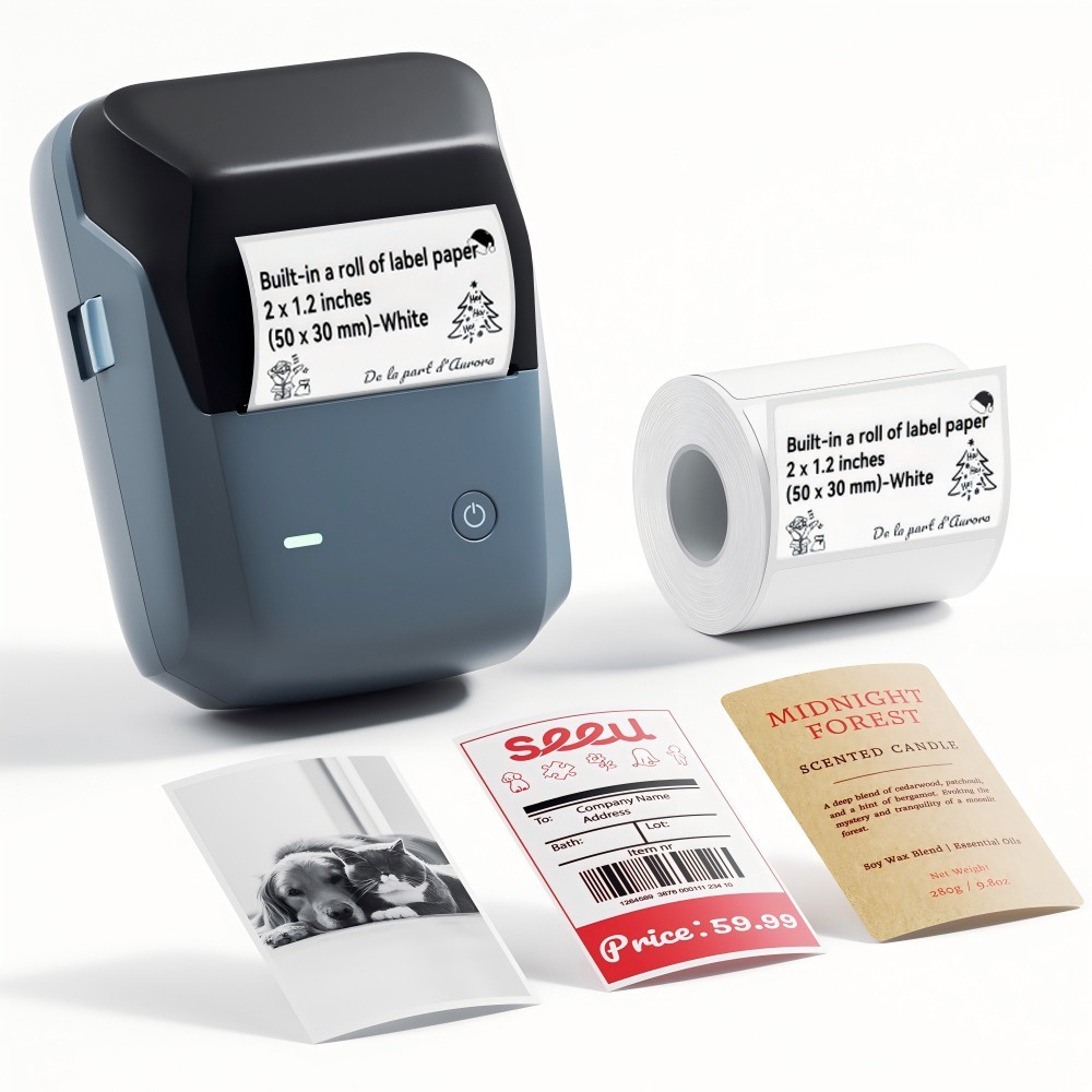 NIIMBOT B1 Pro Label Maker Thermal Label Printer Bluetooth Label Maker Machine