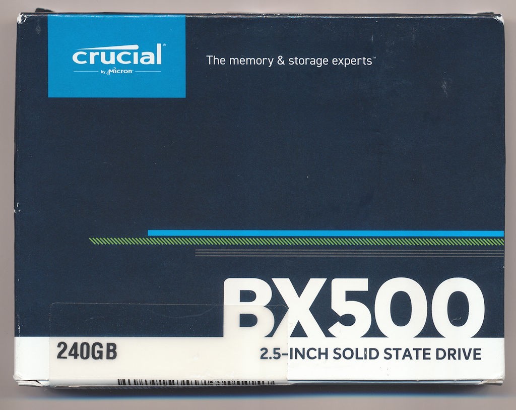 NEW SEALED CRUCIAL 240gb SSD SATA 6gb/s 2.5" Internal SSD BX500 CT240BX500SSD1
