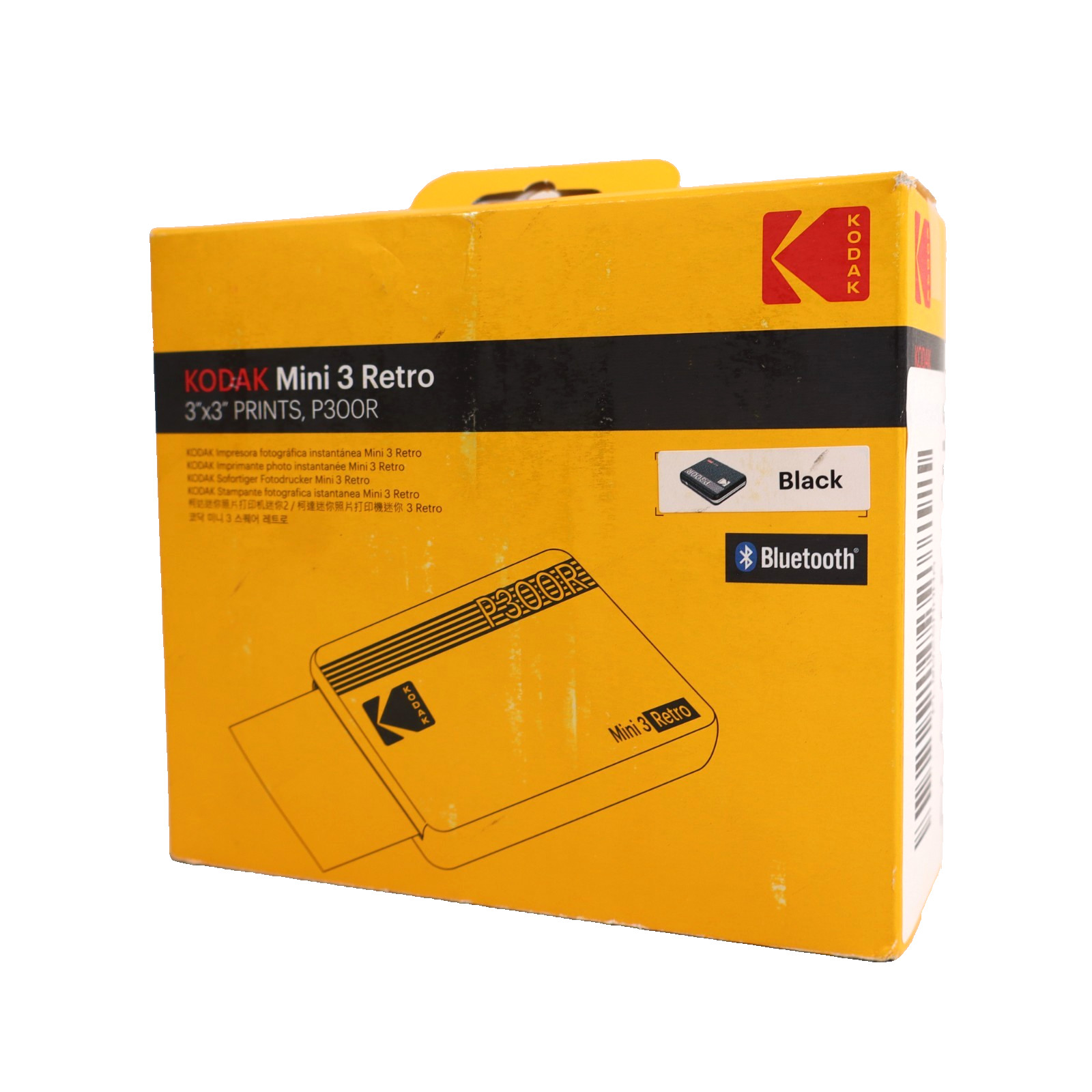 KODAK Mini 3 Retro Portable Photo Printer, Compatible w/ iOS Android & Bluetooth