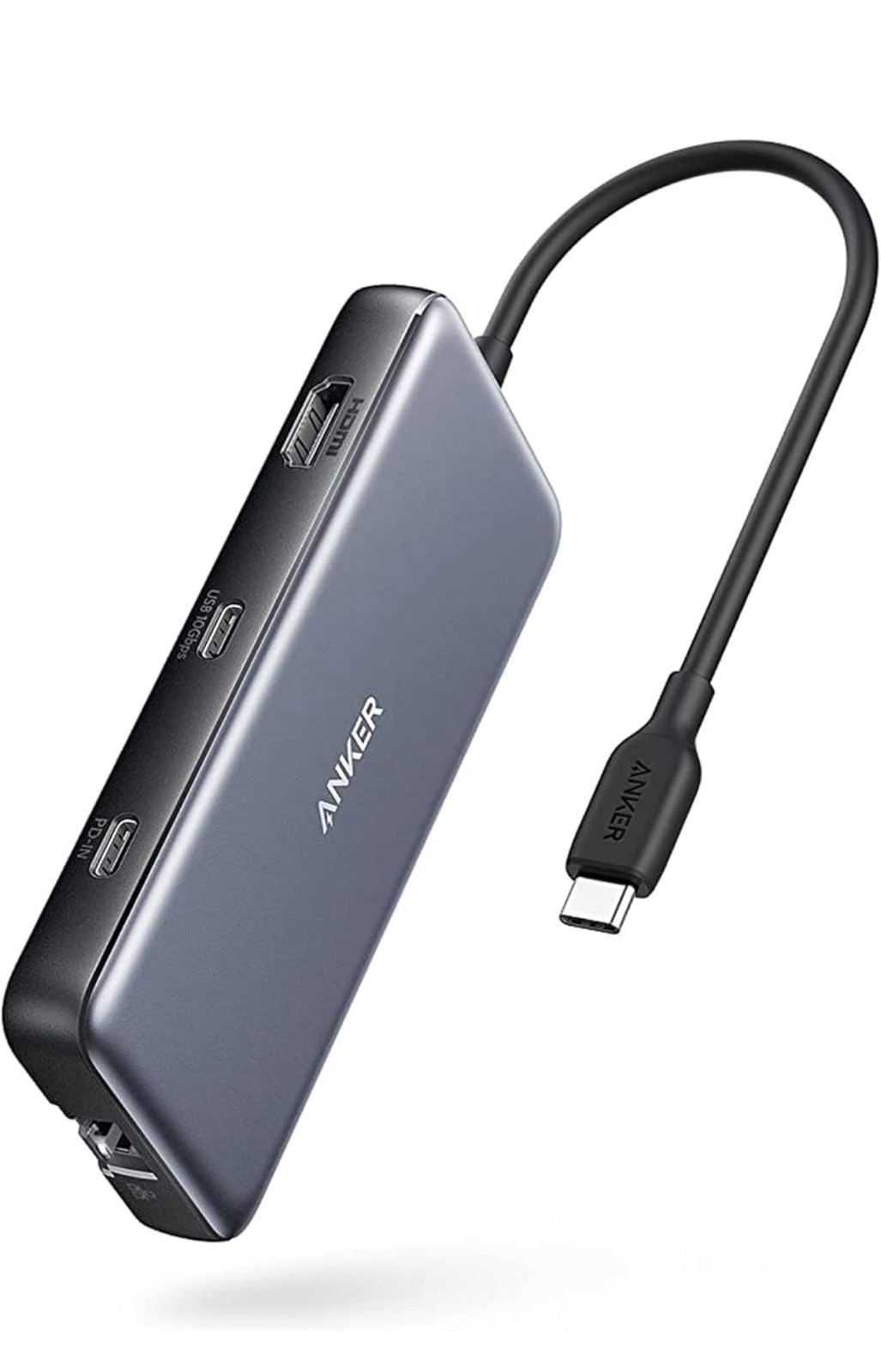 Anker PowerExpand 8-in-1 USB-C PD 10Gbps Media Hub - Gray A8380 Series 5