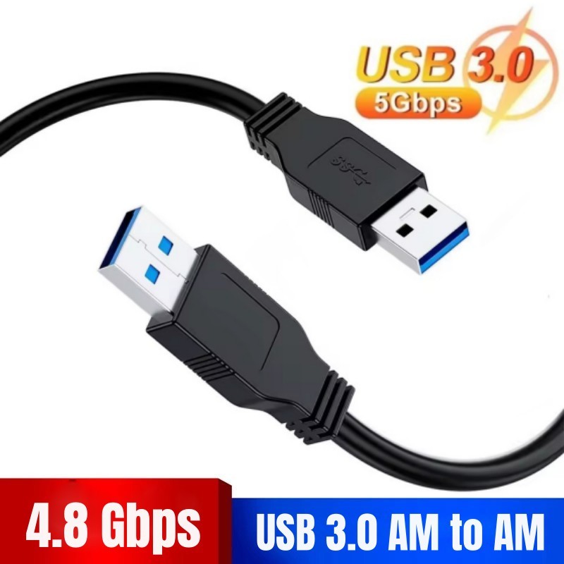 Short USB 3.0 Extension Cable 50CM 5Gbps Type A to A Male Hard Disk Radiator