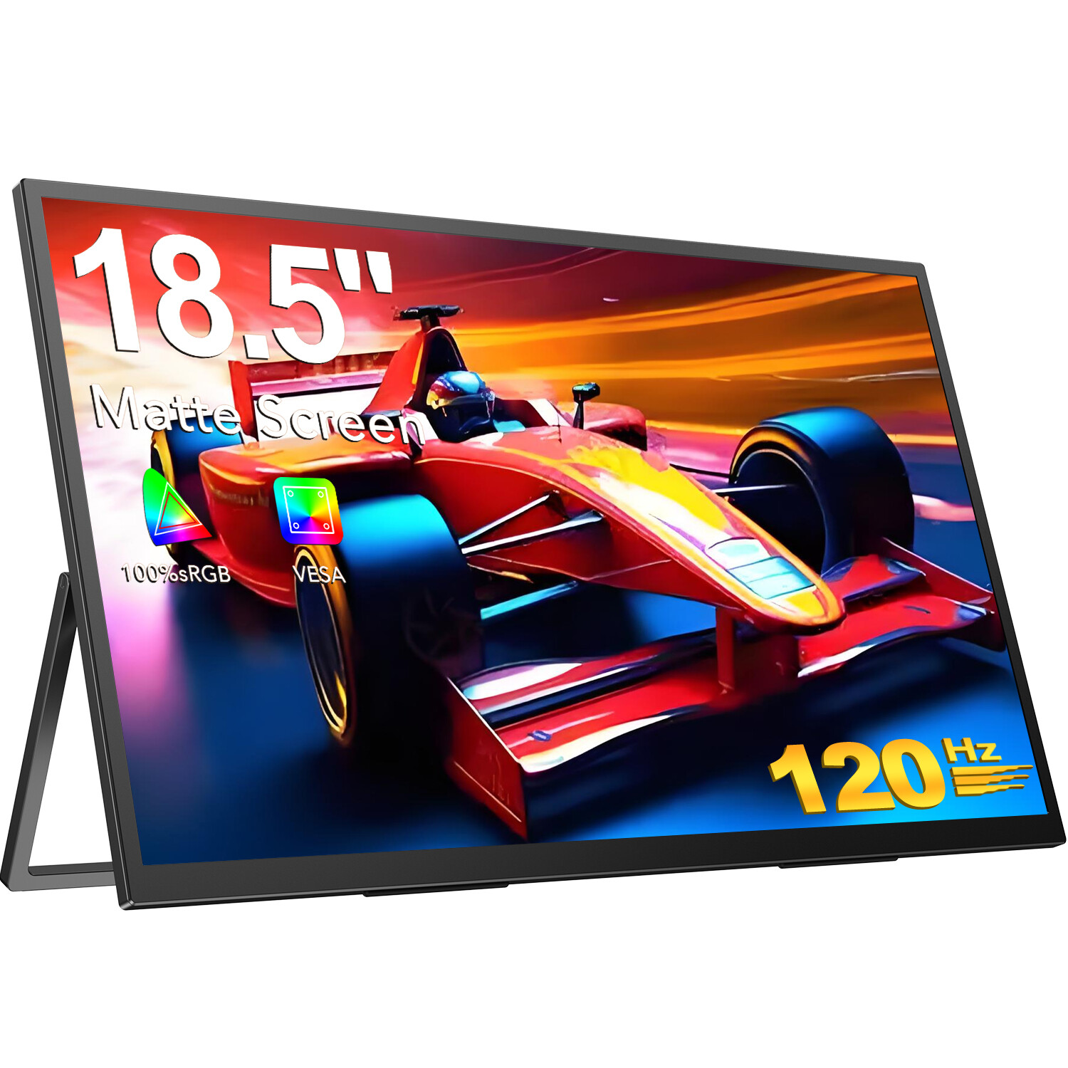 120Hz Portable Monitor 18.5 Inch Gaming Monitor USB C HDMI External Monitor