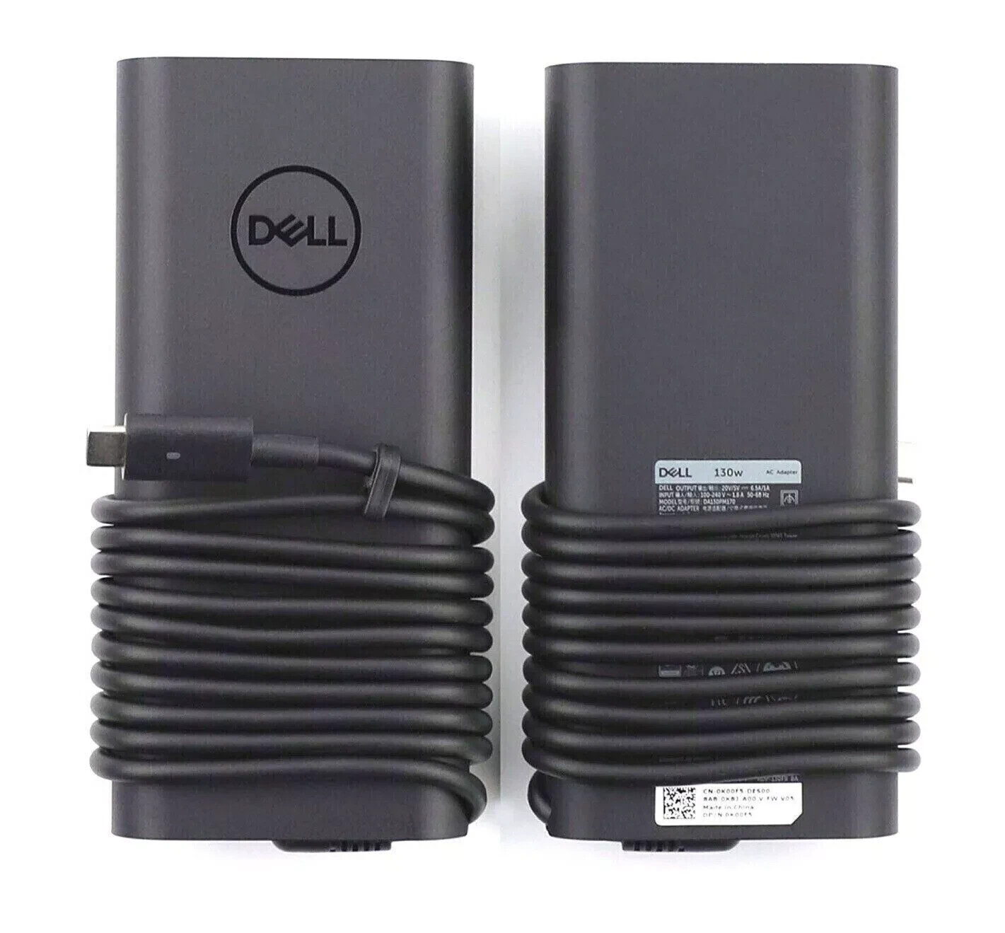 OEM Genuine 130W USB-C Charger for Dell XPS 13 9360 9370 9380 9365 2-in-1 0K00F5