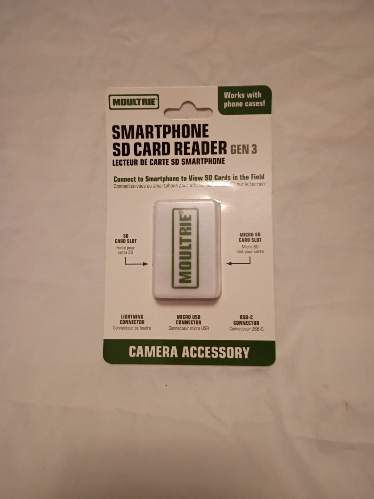 Moultrie Smartphone SD Card Reader Gen 3 MCA-13488 . Works With Phone Cases. AA
