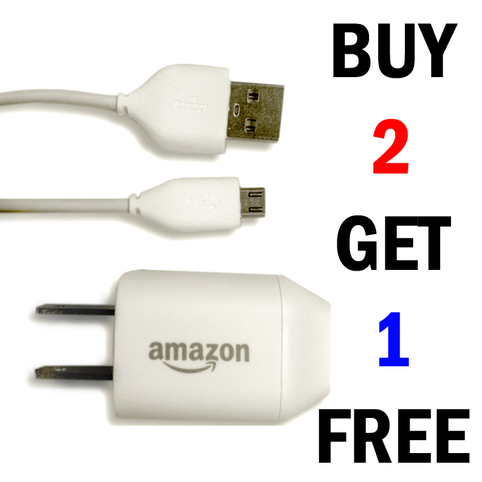 Amazon Kindle Power Adapter Home Travel Wall Charger + Micro USB Data Cable AD37