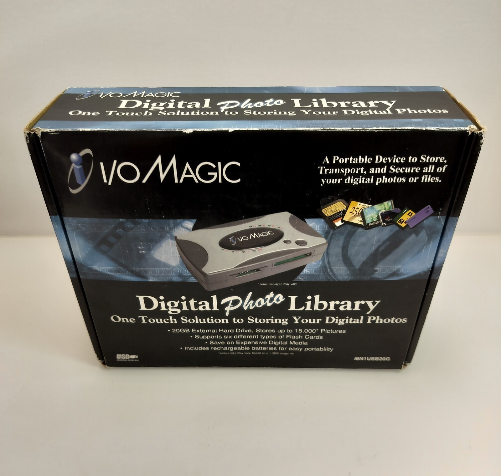 20 GB External Drive Digital Photo Library I/O Magic Portable USB I6N1USB20GB