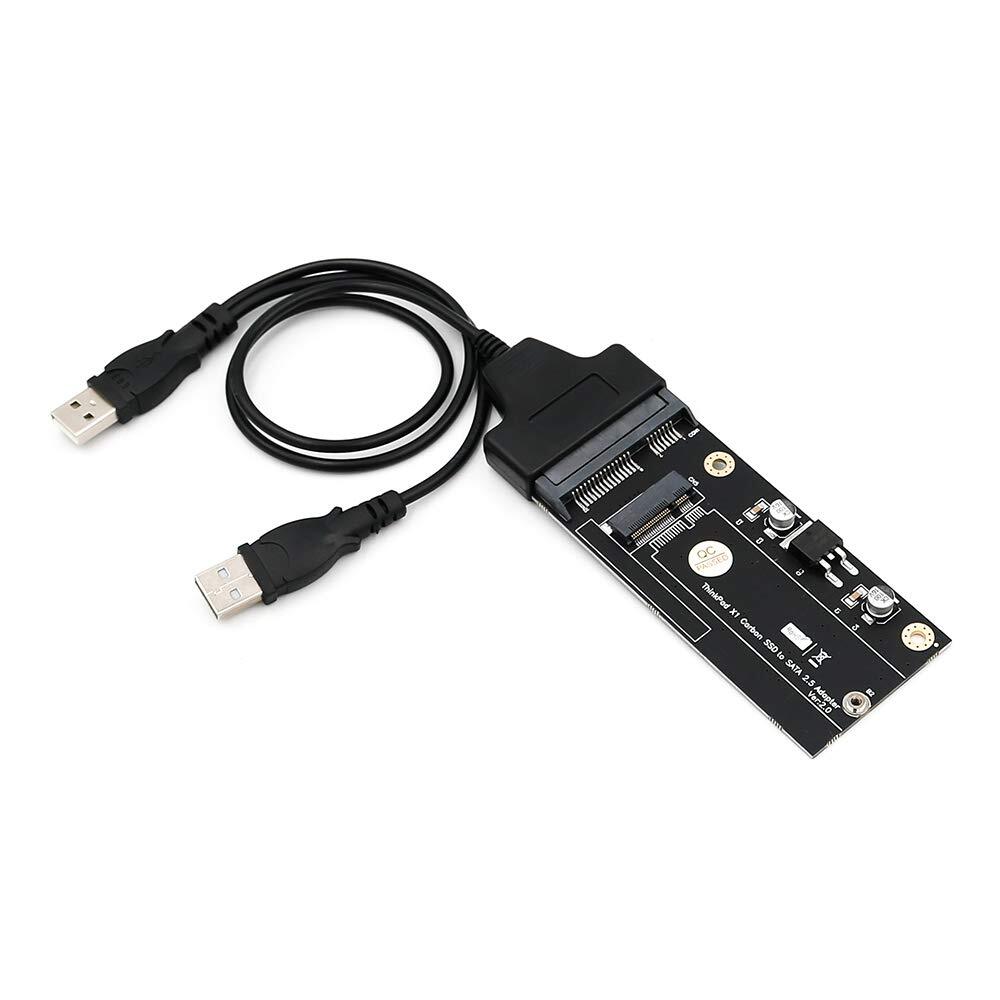 20+6 Pin SSD to SATA 2.5 or USB Adapter with USB 2.0 Cable for Thinkpad Lenov...
