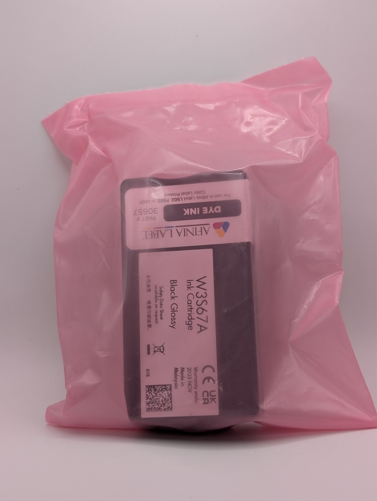 Afinia Label L501/L502 Black Dye Ink - New