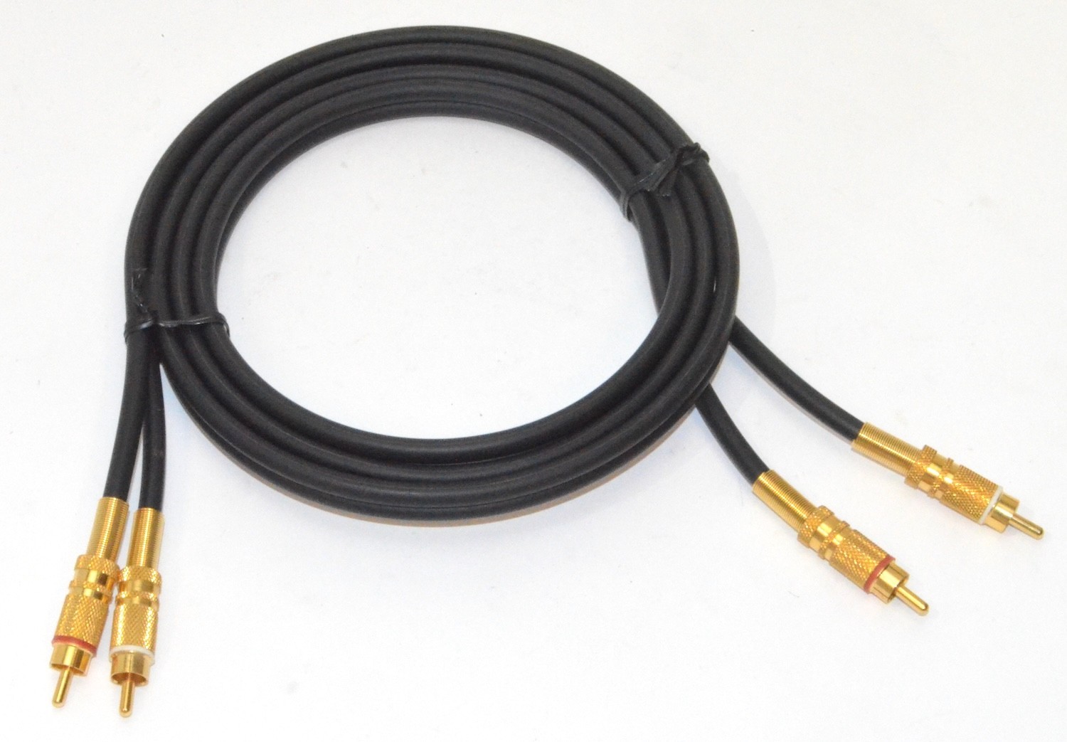 Unbranded RCA Audio Cable, Gold, Straight Connectors, 6 Ft. Length *Used*