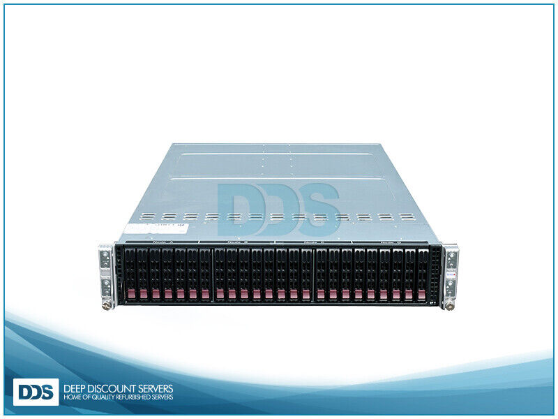 Supermicro SuperChassis CSE-217HQ 4N 24SFF 1.8Ghz 80-C 512GB 12x1TB 2x10G SFP+ 2
